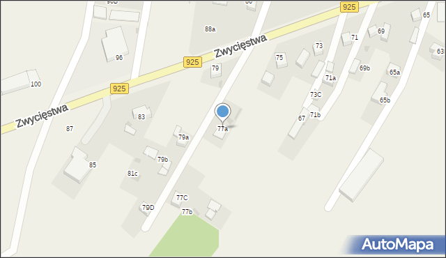 Stanowice, Zwycięstwa, 77a, mapa Stanowice