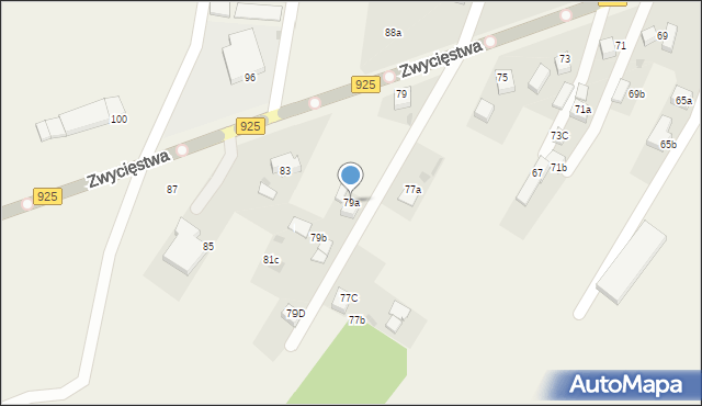 Stanowice, Zwycięstwa, 79a, mapa Stanowice