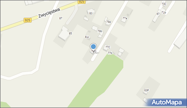 Stanowice, Zwycięstwa, 79c, mapa Stanowice