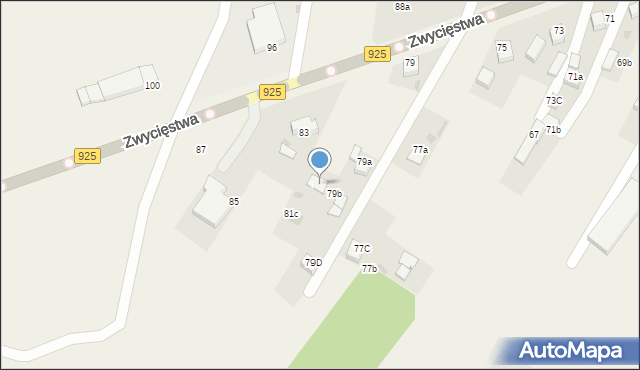 Stanowice, Zwycięstwa, 81B, mapa Stanowice