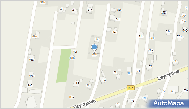 Stanowice, Zwycięstwa, 86b, mapa Stanowice