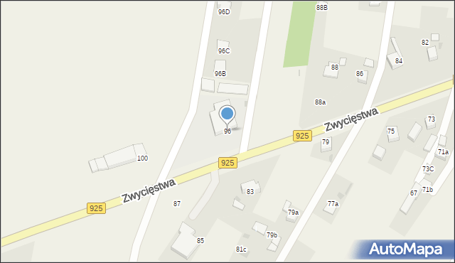 Stanowice, Zwycięstwa, 96, mapa Stanowice