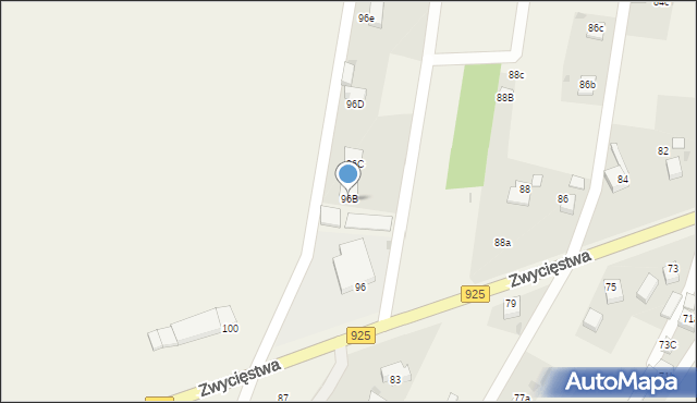 Stanowice, Zwycięstwa, 96a, mapa Stanowice