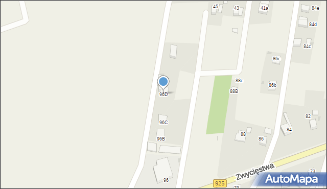 Stanowice, Zwycięstwa, 96D, mapa Stanowice