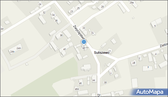 Suliszewo, Zwycięstwa, 42, mapa Suliszewo