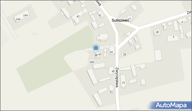 Suliszewo, Zwycięstwa, 46, mapa Suliszewo