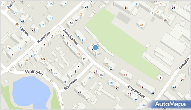 Świebodzice, Zwycięstwa, 7, mapa Świebodzice