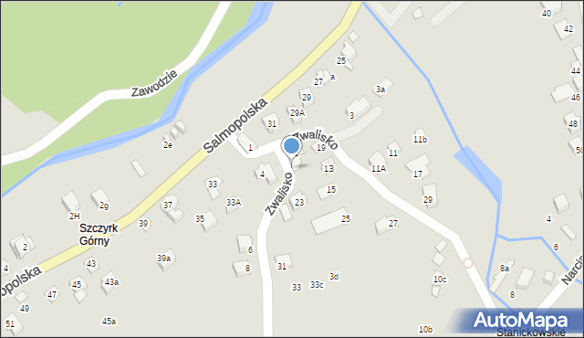 Szczyrk, Zwalisko, 21, mapa Szczyrk