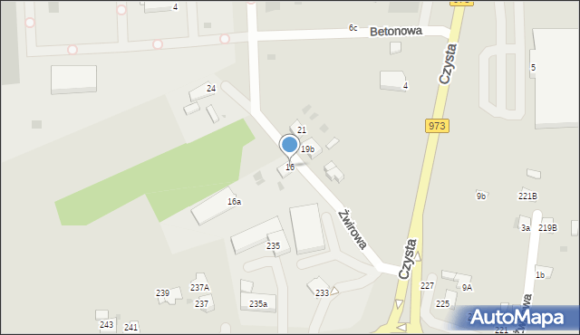 Tarnów, Żwirowa, 16, mapa Tarnów