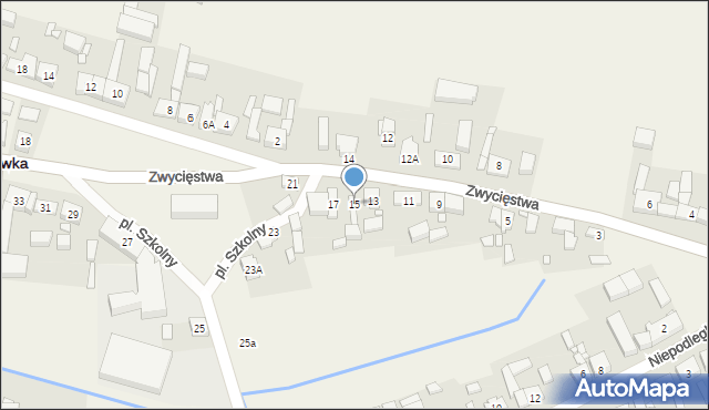 Tarnówka, Zwycięstwa, 15, mapa Tarnówka