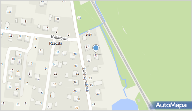 Tenczynek, Zwierzyniecka, 41, mapa Tenczynek