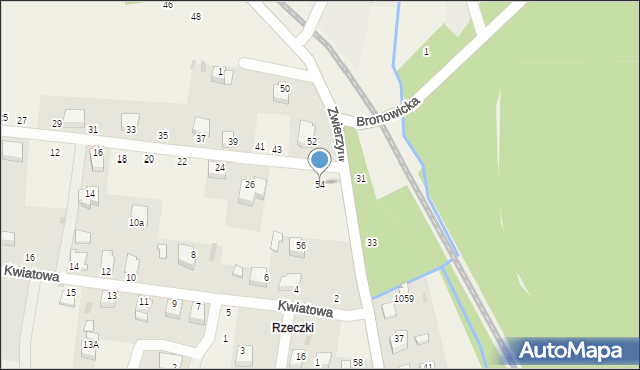 Tenczynek, Zwierzyniecka, 54, mapa Tenczynek