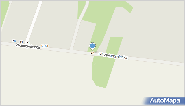 Tomaszów Mazowiecki, Zwierzyniecka, 42, mapa Tomaszów Mazowiecki