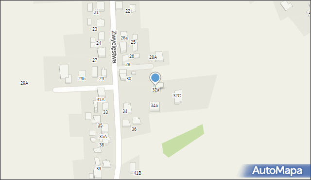 Turza Śląska, Zwycięstwa, 32a, mapa Turza Śląska