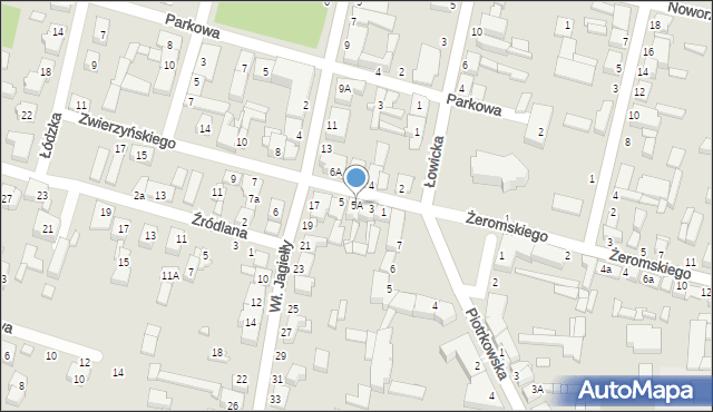 Tuszyn, Zwierzyńskiego Aleksandra, 5A, mapa Tuszyn