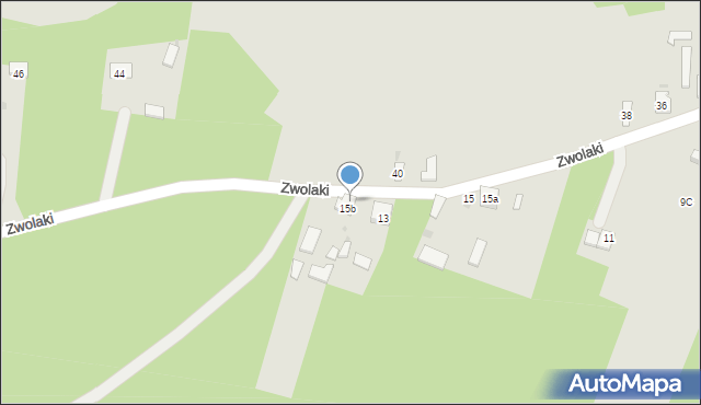 Ulanów, Zwolaki, 19a, mapa Ulanów