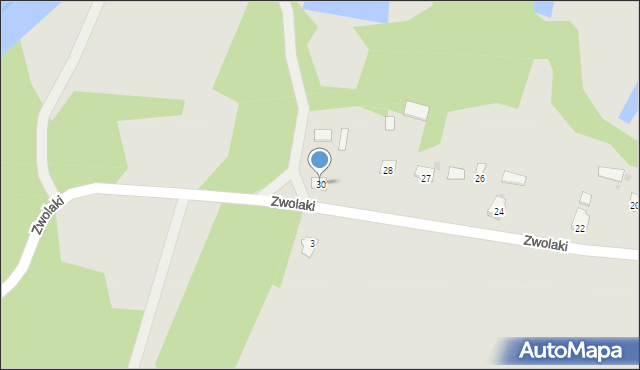 Ulanów, Zwolaki, 30, mapa Ulanów