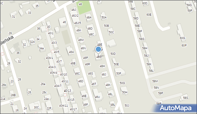 Warszawa, Zwoleńska, 48G, mapa Warszawy