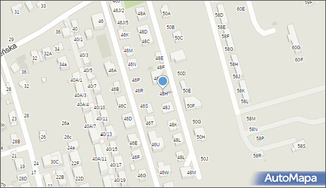 Warszawa, Zwoleńska, 48H, mapa Warszawy