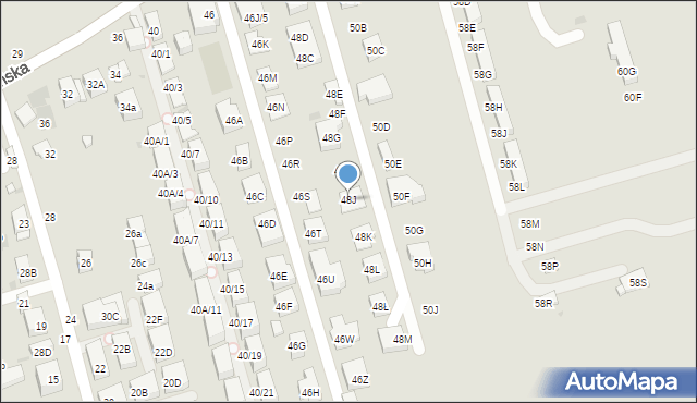 Warszawa, Zwoleńska, 48J, mapa Warszawy