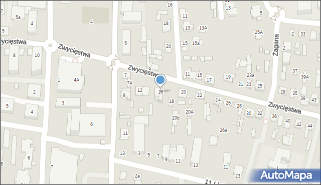 Węgrów, Zwycięstwa, 16, mapa Węgrów