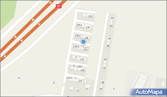 Wilcza Góra, Żwirowa, 10D/2, mapa Wilcza Góra