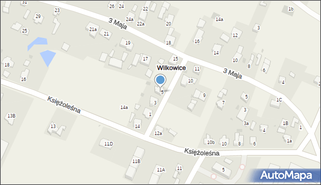 Wilkowice, Zwycięstwa, 6, mapa Wilkowice