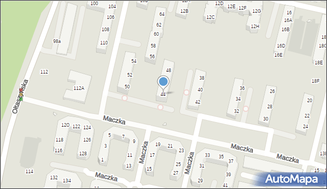 Wrocław, Zwycięska, 44, mapa Wrocławia