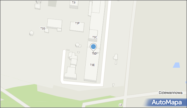 Wrocław, Żwirowa, 73D, mapa Wrocławia