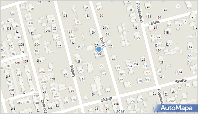 Ząbki, Żwirki Franciszka, 27B, mapa Ząbki