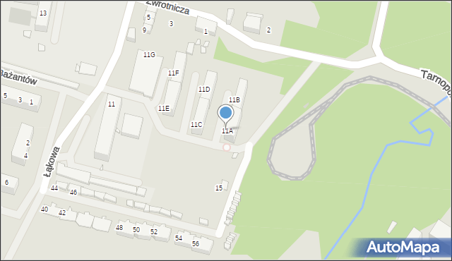 Zabrze, Zwrotnicza, 11A, mapa Zabrza