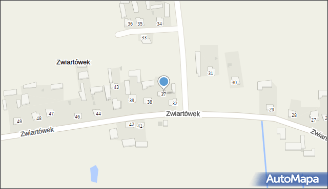 Zwiartówek, Zwiartówek, 37, mapa Zwiartówek