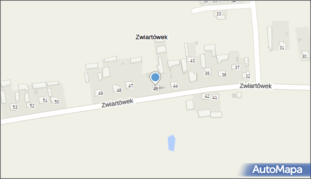 Zwiartówek, Zwiartówek, 46, mapa Zwiartówek