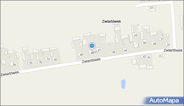 Zwiartówek, Zwiartówek, 48, mapa Zwiartówek