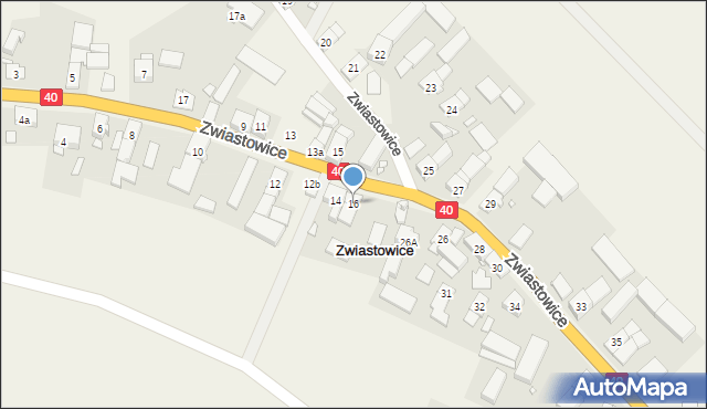 Zwiastowice, Zwiastowice, 16, mapa Zwiastowice