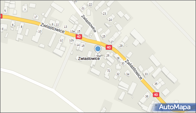 Zwiastowice, Zwiastowice, 26A, mapa Zwiastowice