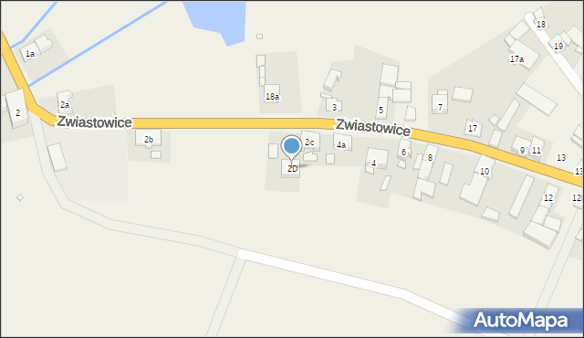 Zwiastowice, Zwiastowice, 2D, mapa Zwiastowice