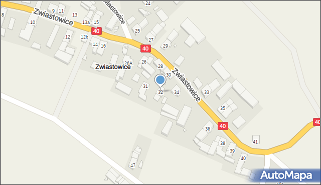 Zwiastowice, Zwiastowice, 32, mapa Zwiastowice