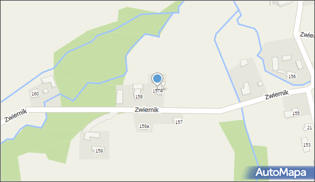 Zwiernik, Zwiernik, 157A, mapa Zwiernik