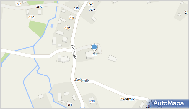 Zwiernik, Zwiernik, 241, mapa Zwiernik