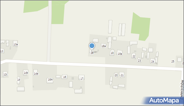 Zwierzchów, Zwierzchów, 18, mapa Zwierzchów