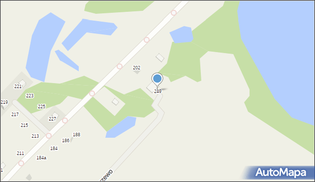 Zwierzewo, Zwierzewo, 249, mapa Zwierzewo