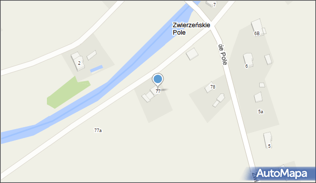 Zwierzno, Zwierzno, 77, mapa Zwierzno