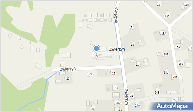 Zwierzyń, Zwierzyń, 19, mapa Zwierzyń