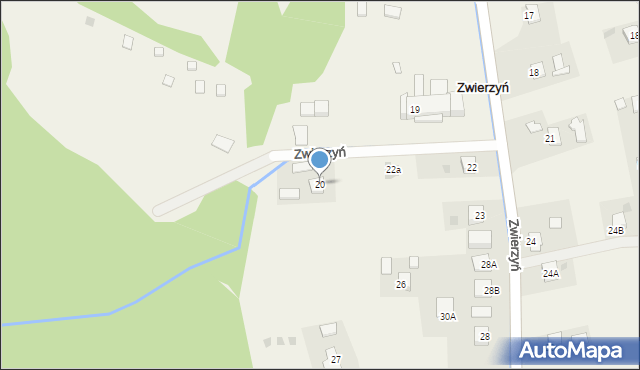 Zwierzyń, Zwierzyń, 20, mapa Zwierzyń