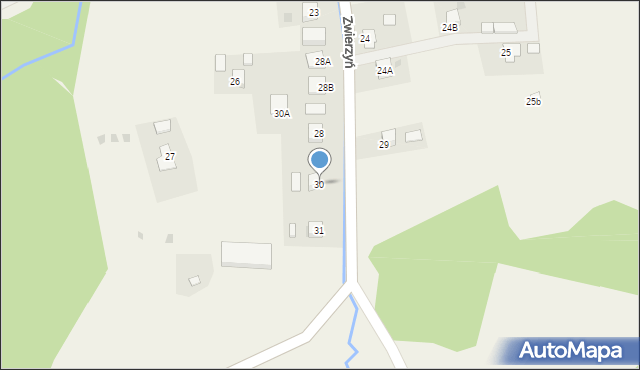 Zwierzyń, Zwierzyń, 30, mapa Zwierzyń