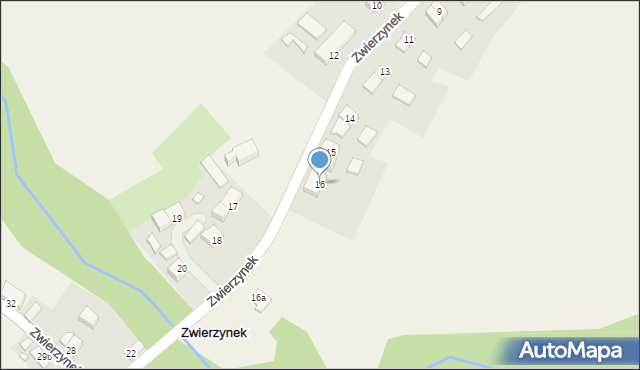 Zwierzynek, Zwierzynek, 16, mapa Zwierzynek