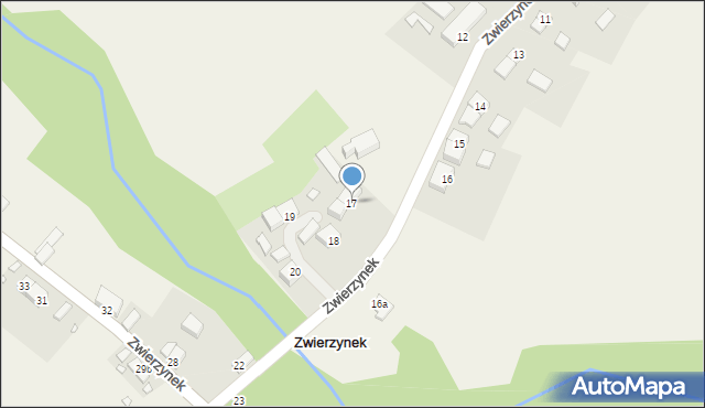 Zwierzynek, Zwierzynek, 17, mapa Zwierzynek