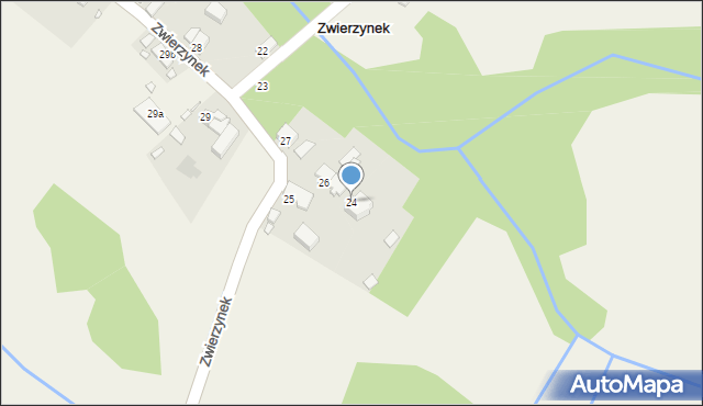 Zwierzynek, Zwierzynek, 24, mapa Zwierzynek