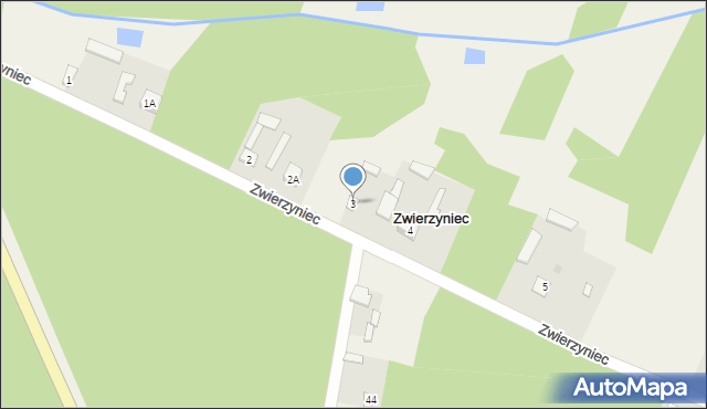 Zwierzyniec, Zwierzyniec, 3, mapa Zwierzyniec